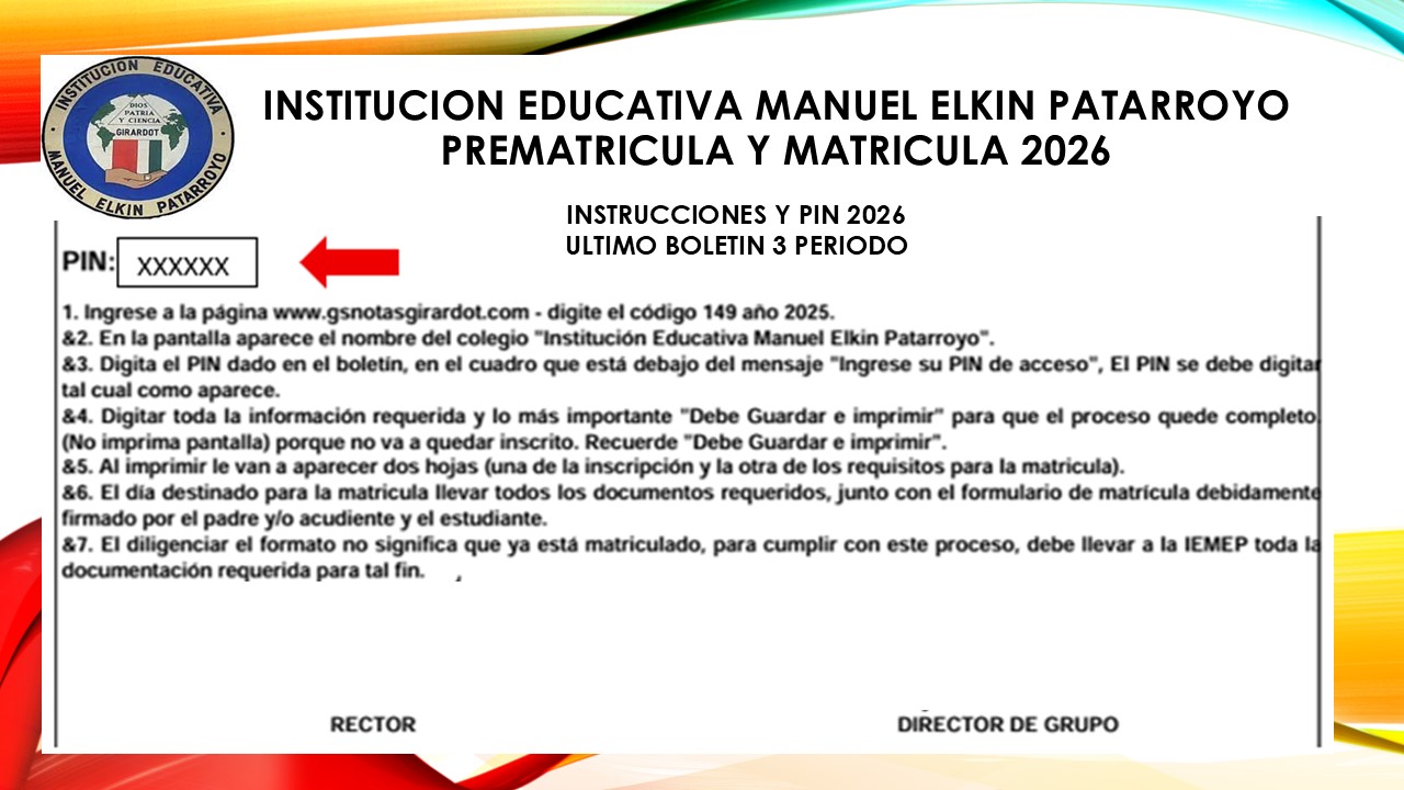 PREMATRICULA Y MATRICULA 2026 